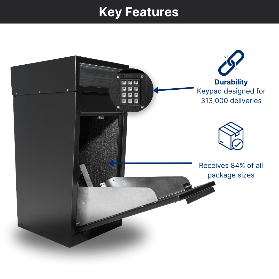 Mailbox Sentinel for Fences and Columns - Combination Mail and Package Box