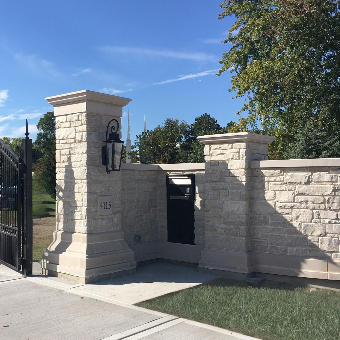 Mailbox Sentinel for Fences and Columns - Combination Mail and Package Box