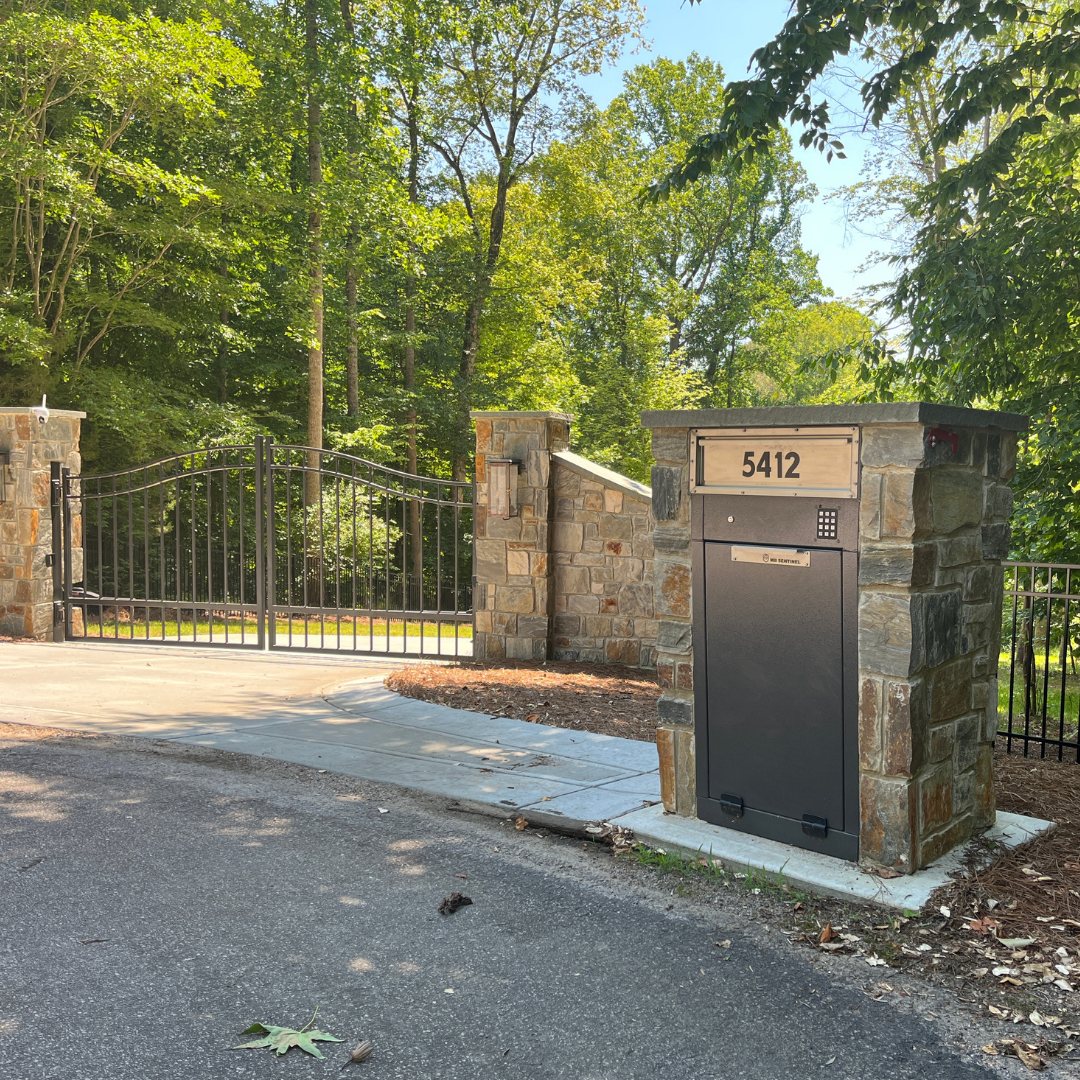 Mailbox Sentinel for Fences and Columns - Combination Mail and Package Box